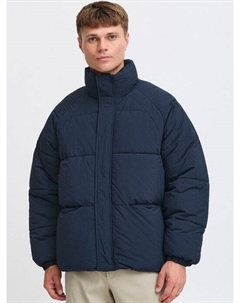 Стеганая куртка sdmilo пуховик короткий, синий Solid