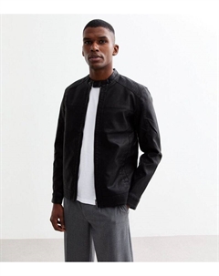 Черная куртка из искусственной кожи стандартного размера, черный Only & sons