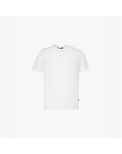 Футболка Luxe с круглым вырезом, классического кроя, из эластичного хлопка, белый 7 for all mankind
