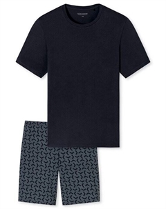 Пижамы в повседневном стиле, синий Schiesser