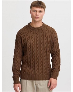 Вязаный свитер сдмалькольм, коричневый Solid