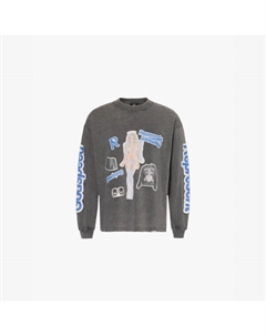 Футболка Qyi с длинными рукавами из хлопкового джерси, серый Represent