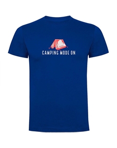 Футболка с коротким рукавом Camping Mode On, синий Kruskis