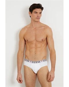 Трусики с логотипом на талии - 3 пары, белый Guess