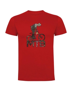 Футболка MTB Background, красный Kruskis