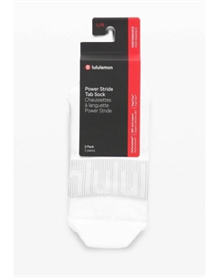 Носки для тренировок POWER STRIDE TAB 3 PACK, белый Lululemon