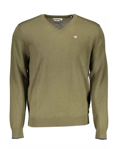 Мужская рубашка из зеленой шерсти Napapijri