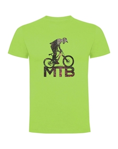 Футболка MTB Background, желтый Kruskis