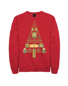 Мужской свитшот "Гадкий я Миньоны в виде рождественской елки" Licensed character