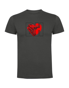 Футболка I Love DH, серый Kruskis