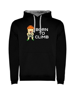 Худи Born To Climb Two-Colour, черный Kruskis