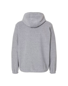 Флисовый пуловер с капюшоном и молнией на четверть, синий Burnside