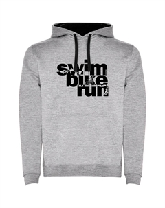 Худи Word Triathlon Two-Colour, серый Kruskis