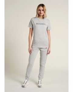 Рубашка с принтом LIFESTYLE TEXTILIEN LEGACY, цвет Grey Melange Hummel