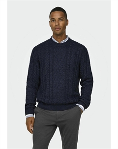 Джемпер ONSFLETCHER PULLOVER, темно-синий Only & sons