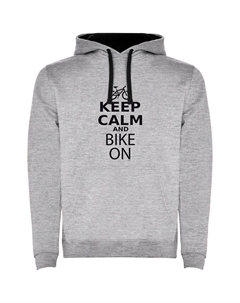 Худи Keep Calm And Bike On Two-Colour, серый Kruskis