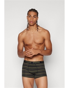 Боксеры MEN EVERYDAY HERITAGE STRIPE 2 PACK, хаки Puma