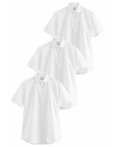 Деловая рубашка SHORT SLEEVE 3 PACK REGULAR FIT, белый Next