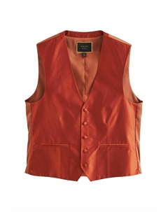 Костюмный жилет TEXTURED-REGULAR FIT, оранжевый Next