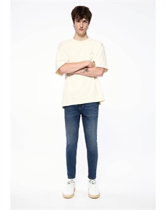 Зауженные джинсы BASIC CARROT, темно-синий Pull & bear