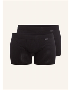 Набор из 2 боксеров из хлопка, предметы первой необходимости., черный Schiesser