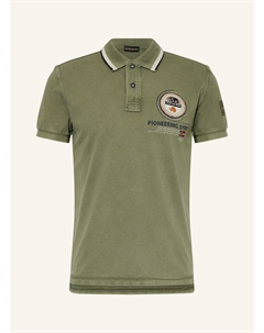 Рубашка-Поло из пике Gandy 4, хаки Napapijri