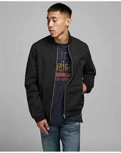 Мужской бомбер, черный Jack & jones