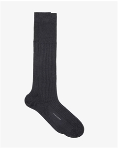 Мужские высокие носки с фирменной деталью на подошве, серый Scalpers