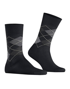 Мужские однотонные короткие носки на плоской подошве, один размер, черный Burlington