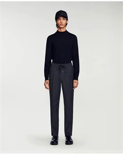 Прямые мужские брюки стрейч, серый Sandro