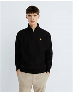 Мужская толстовка свободного покроя на полумолнии, черный Carhartt wip