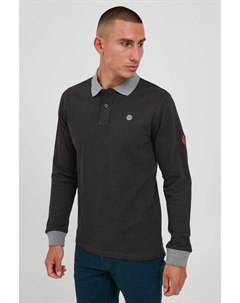 Лонгслив Langarm Poloshirt, серый Blend