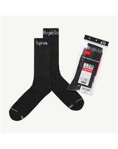 Носки x MM6 Maison Margiela x Hanes Crew, черный Supreme