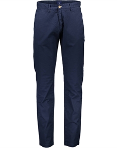 Синие хлопковые мужские брюки Gant