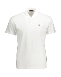 Белая хлопковая мужская рубашка поло Napapijri