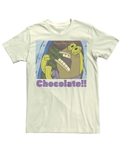 Мужская шоколадная футболка «Губка Боб Квадратные Штаны» «Рыбный крик» Licensed character