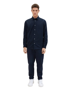 Повседневная рубашка Comfort fit Button Up Shirt, темно-синий Tom tailor