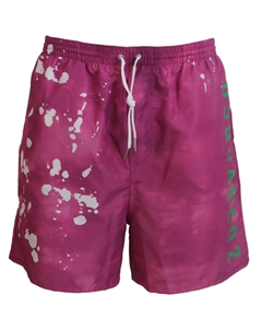 Шорты для плавания в розовых тонах с принтом «тай-дай» Dsquared2
