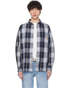 Синяя рубашка в клетку Blanton Carhartt work in progress