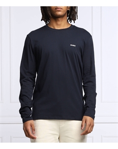 Лонгслив derol222 regular fit, темно-синий Hugo