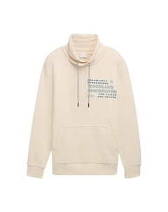 Свитер Sweatshirt, кремовый Tom tailor