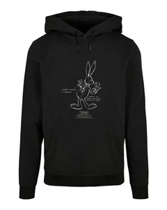Пуловер Basic Looney Tunes Bugs Bunny White Belly, черный F4nt4stic