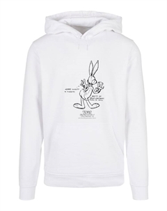 Пуловер Basic Looney Tunes Bugs Bunny White Belly, белый F4nt4stic