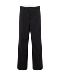 Тканевые брюки Loose fit Pleat-Front Pants Uno, черный Weekday
