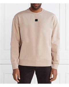 Свитшот мужской хлопковый однотонный, бежевый Hugo