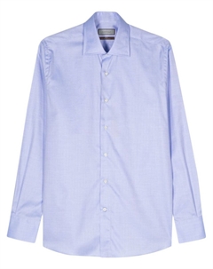 Рубашка с узором в елочку, синий Canali