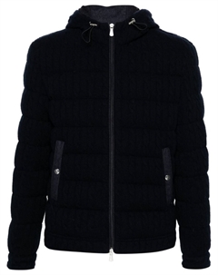 Пуховик с капюшоном, синий Eleventy