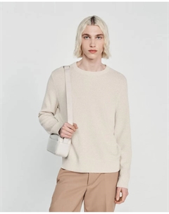 Мужской шерстяной свитер с круглым вырезом, темно-синий Sandro