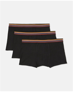 Набор мужских трусов-боксеров в полоску, черный Paul smith