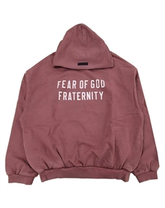 Толстовка с капюшоном с логотипом, розовый Fear of god essentials